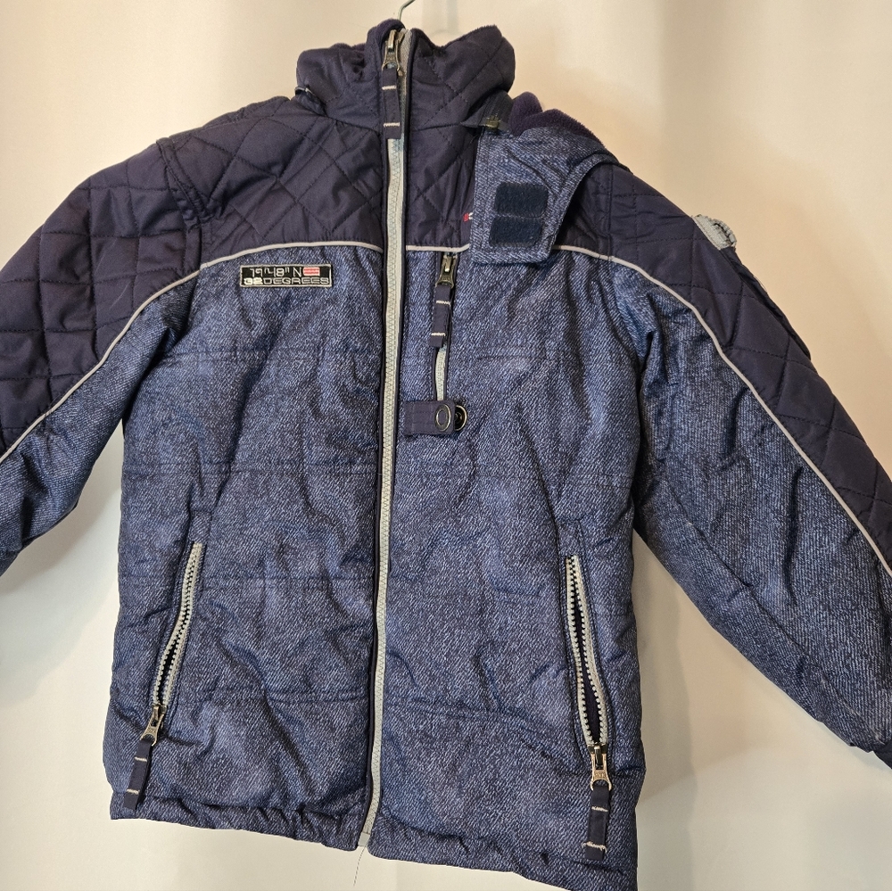 32 Degrees Navy Quilted Jacket